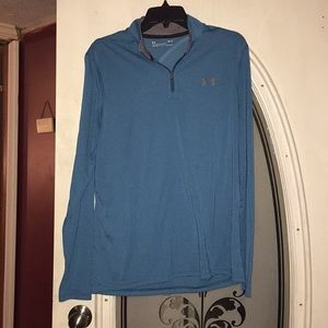 Blue long sleeve Under Armour shirt